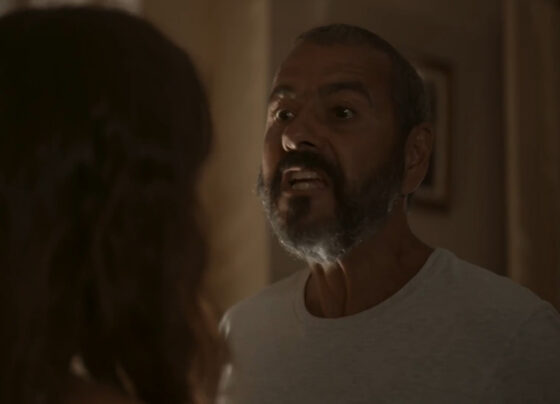 José Inocêncio (Marcos Palmeira) e Mariana (Theresa Fonseca) em Renascer