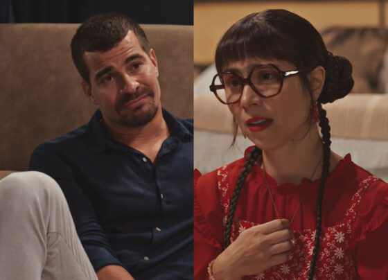 Júpiter (Thiago Martins) e Lupita (Daphne Bozaski) em Família é Tudo