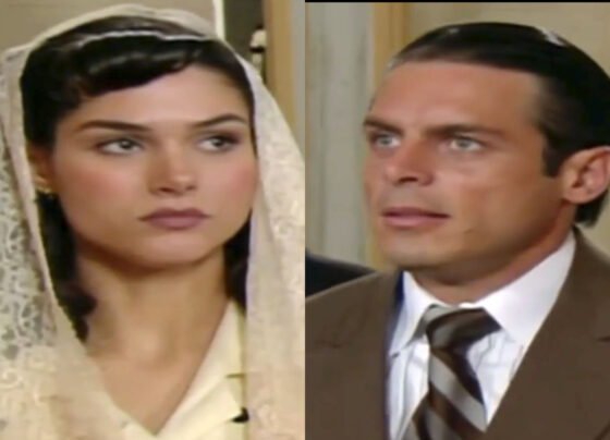 Dalila (Fernanda Machado) e Raul (Luigi Baricelli) em Alma Gêmea