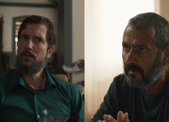 Egídio (Vladimir Brichta) e José Inocêncio (Marcos Palmeira) em Renascer