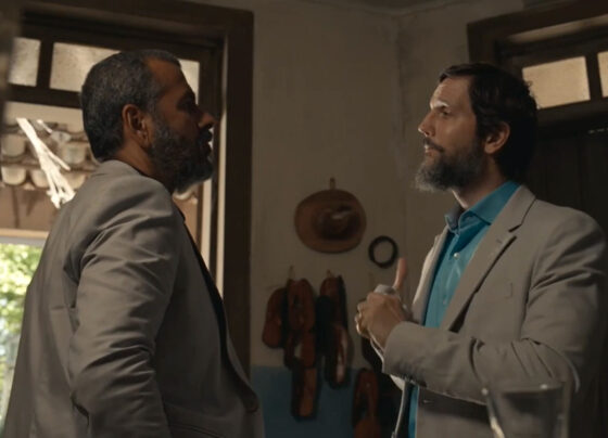 José Inocêncio (Marcos Palmeira) e Egídio (Vladimir Brichta) em Renascer