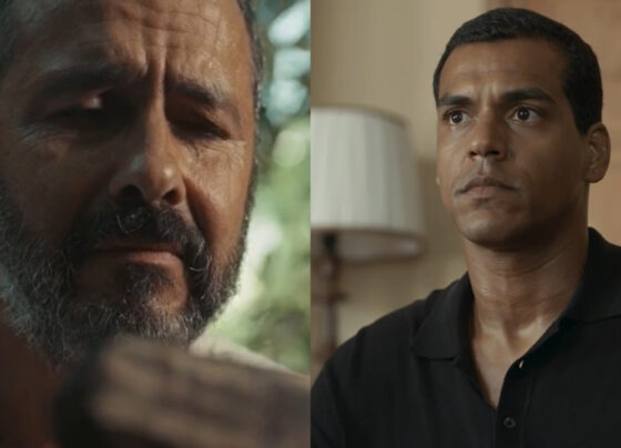 José Inocêncio (Marcos Palmeira) e José Bento (Marcello Melo Jr) em Renascer