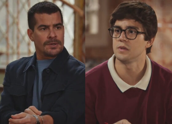 Júpiter (Thiago Martins) e Guto (Daniel Rangel) em Família é Tudo