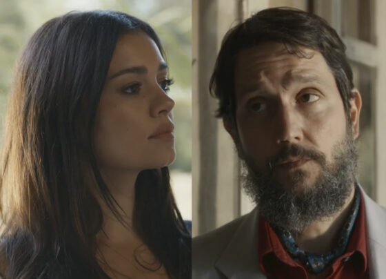 Eliana (Sophie Charlotte) e Egídio (Vladimir Brichta) em Renascer