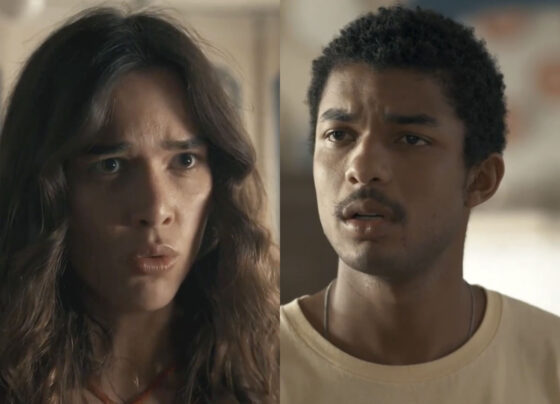 Mariana (Theresa Fonseca) e João Pedro (Juan Paiva) em Renascer