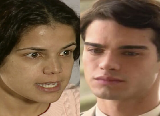 Alexandra (Nívea Stelmann) e Felipe (Sidney Sampaio) em Alma Gêmea