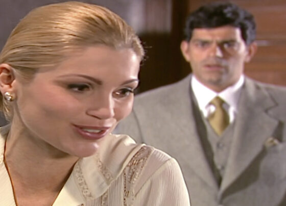 Cristina (Flávia Alessandra) e Rafael (Eduardo Moscovis) em Alma Gêmea