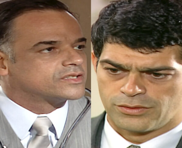 Eduardo (Ângelo Antônio) e Rafael (Eduardo Moscovis) em Alma Gêmea