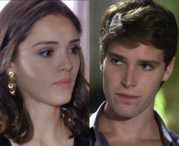 Cida (Isabelle Drummond) e Conrado (Jonatas Faro) em Cheias de Charme