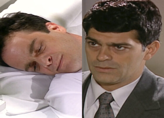 Ciro (Michel Bercovich) e Rafael (Eduardo Moscovis) em Alma Gêmea