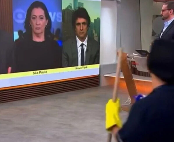 Faxineira invade programa da GloboNews