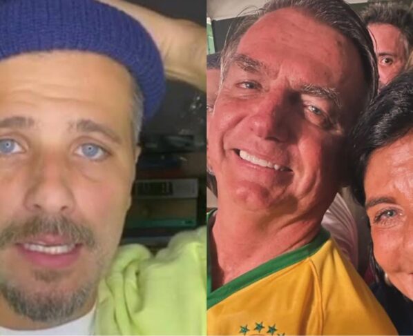 Bruno Gagliasso, Lúcia Gagliasso e Jair Bolsonaro