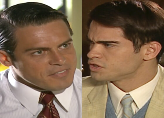 Raul (Luigi Baricelli) e Felipe (Sidney Sampaio) em Alma Gêmea