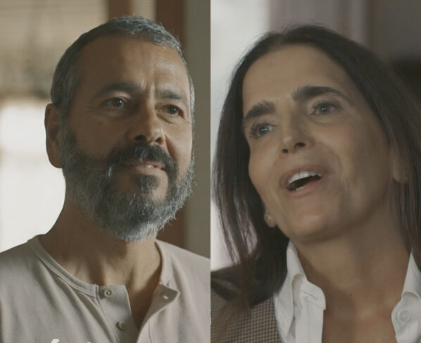 José Inocêncio (Marcos Palmeira) e Aurora (Malu Mader) em Renascer