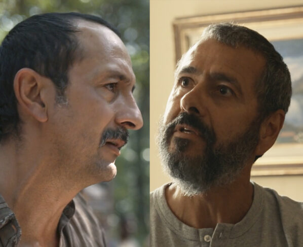 José Inocêncio (Marcos Palmeira) e Tião Galinha (Irandhir Santos) em Renascer