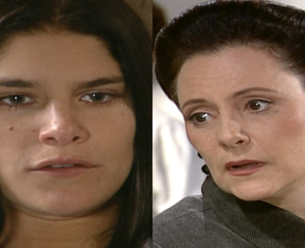 Serena (Priscila Fantin) e Agnes (Elizabeth Savala) em Alma Gêmea