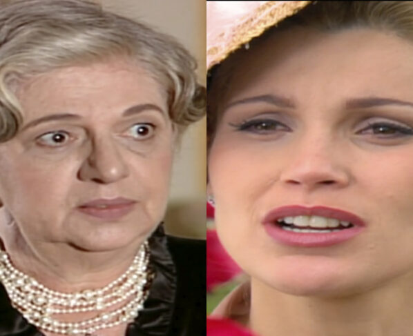 Adelaide (Walderez de Barros) e Cristina (Flávia Alessandra) em Alma Gêmea