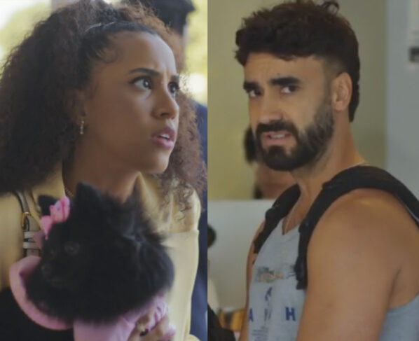 Andrômeda (Ramille) e Chicão (Gabriel Godoy) em Família é Tudo