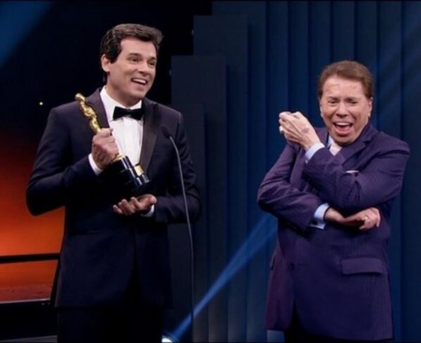 Celso Portiolli e Silvio Santos