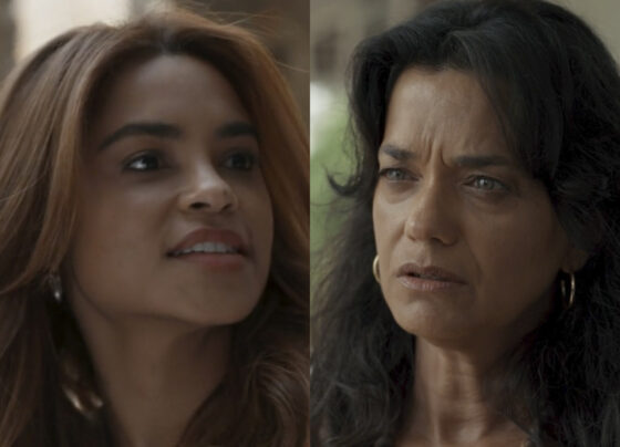 Lilith (Lucy Alves) e Morena (Ana Cecília Costa) em Renascer