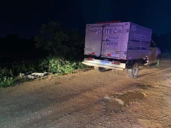 equipe constatou que o corpo já estava em estado avançado de decomposição. 