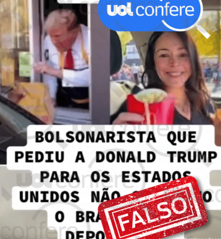 13.fev.2025 - Depois dos posts desinformativos, Nayara publicou foto com boné da ICE, polícia migratória dos EUA