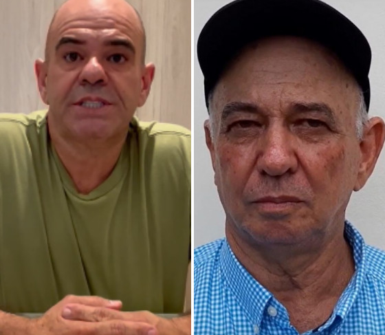 Rogério Riva (à esq.) rebateu o irmão Priminho Riva (à dir.) e saiu em defesa da sobrinha Janaina Riva.