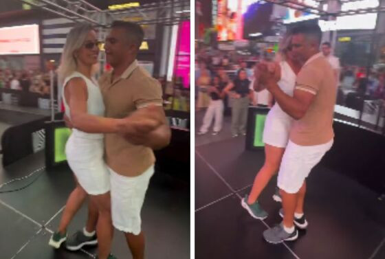 Casal dançou "Ninguém Gosta Mais de Mim", da Banda Real Som.