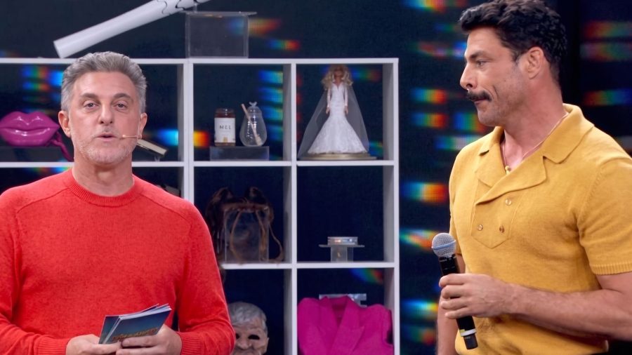 Luciano Huck e Cauã Reymond: reencontro esclarecedor no Domingão