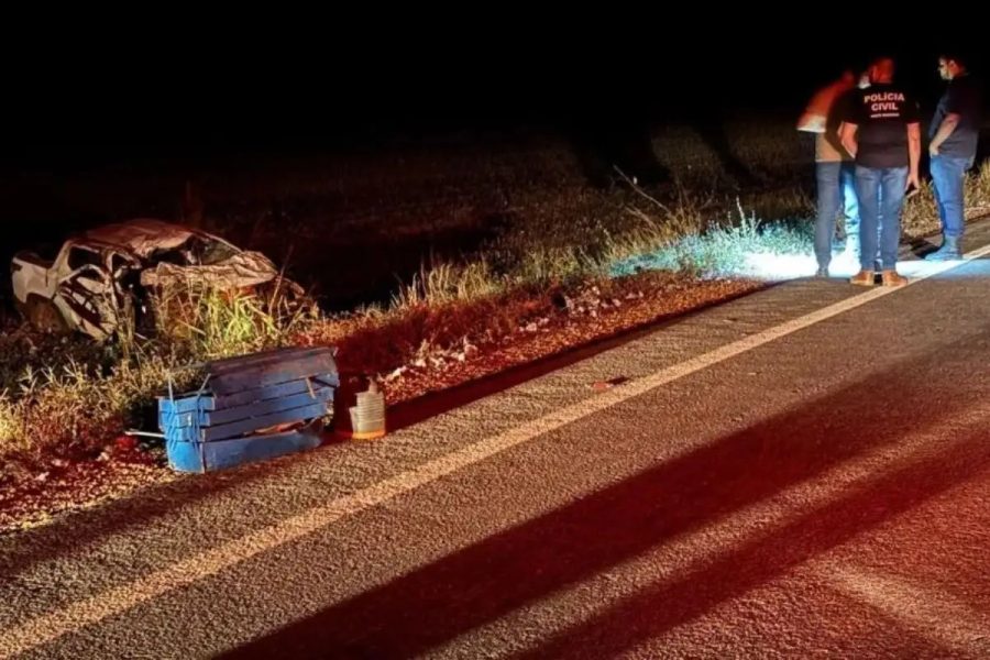 Motociclista morre e duas pessoas ficam feridas em acidente na MT-010