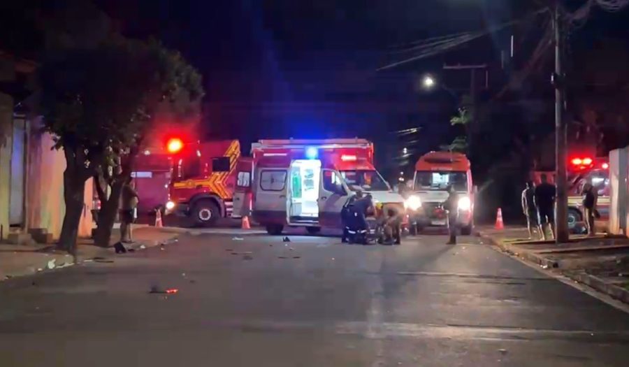 Confusão em espetinho termina com três atropelados em Campo Grande