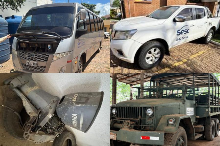 Leilão do Sesc Pantanal reúne motor de popa, barco, ônibus e Hilux com lances de R$ 900 a R$ 100 mil