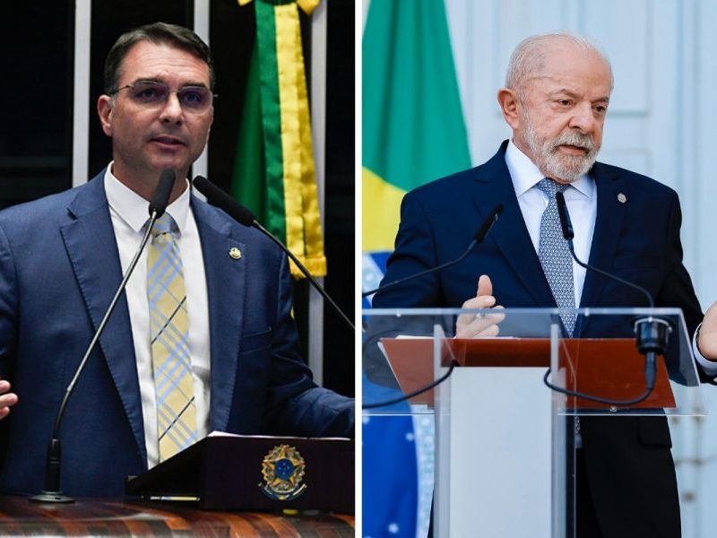 Lula e Flávio Bolsonaro em disputa acirrada: nova pesquisa revela 2 pontos de diferença