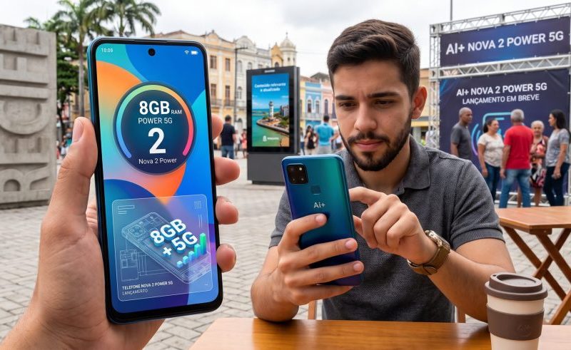 O telefone Nova 2 Power 5G será lançado com 8GB de RAM, bateria de 7000mAh, tela de 120Hz e câmera Sony de 48MP