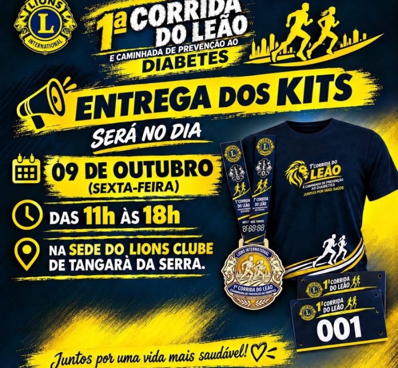 1ª Corrida do Leão e Caminhada pelo Diabetes agitam Tangará neste sábado