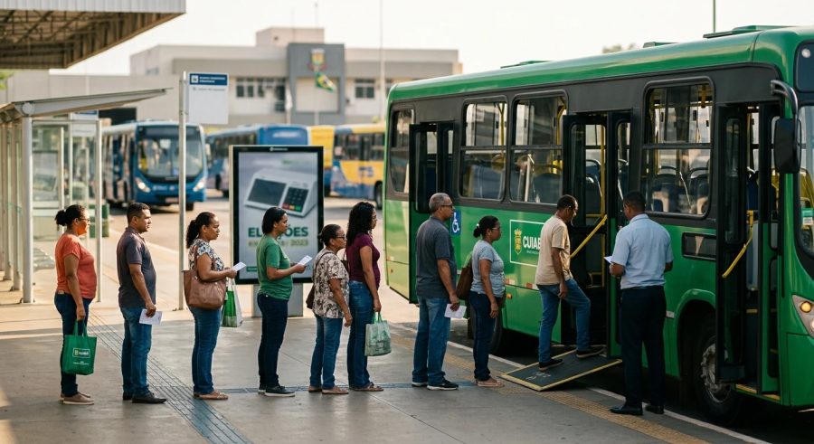 Ager-MT aprova gratuidade nos ônibus no domingo de votação; veja regras para viagens