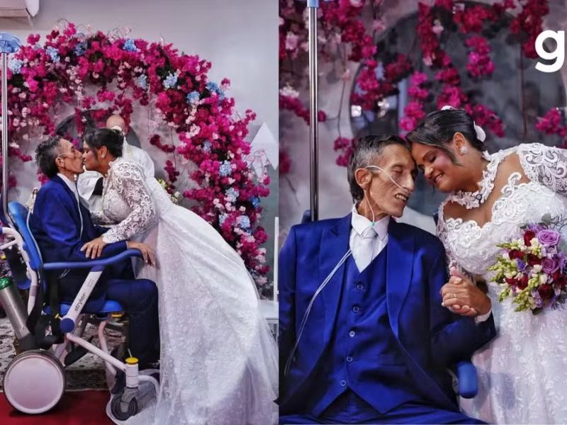 Após 28 anos juntos, casal realiza sonho do casamento civil em hospital de Cuiabá