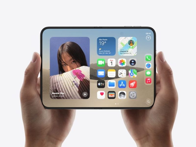 Apple vê tela do iPhone Duo ceder na região da dobra e levanta dúvidas sobre resistência