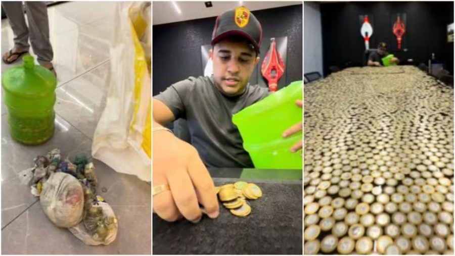 Borracheiro compra Hilux e paga parte do valor com milhares de moedas de R$ 1 no Ceará