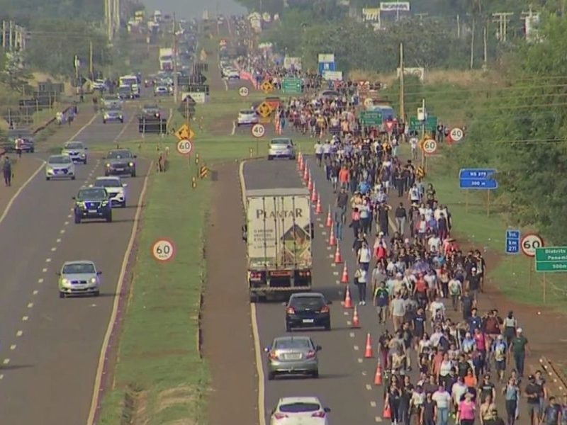 Romaria em Dourados: mais de 50 mil fiéis esperados na BR-163
