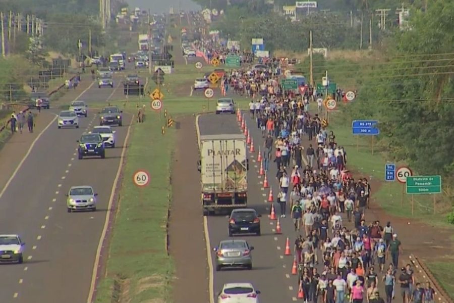 Romaria em Dourados: mais de 50 mil fiéis esperados na BR-163