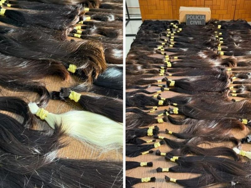Carga com 159 mechas de cabelo humano furtada no Paraguai é encontrada em residência no Brasil
