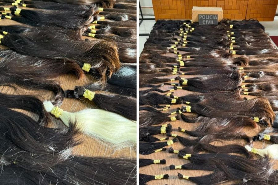 Carga com 159 mechas de cabelo humano furtada no Paraguai é encontrada em residência no Brasil