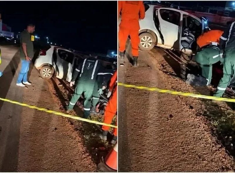 Tragédia em rodovia de MT: colisão entre carro e carreta deixa três mortos