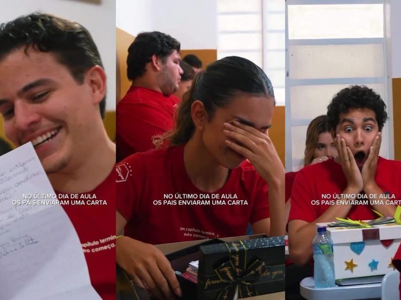 Cartas dos pais e caixas de memórias emocionam alunos do 3º ano no último dia de aula em MT