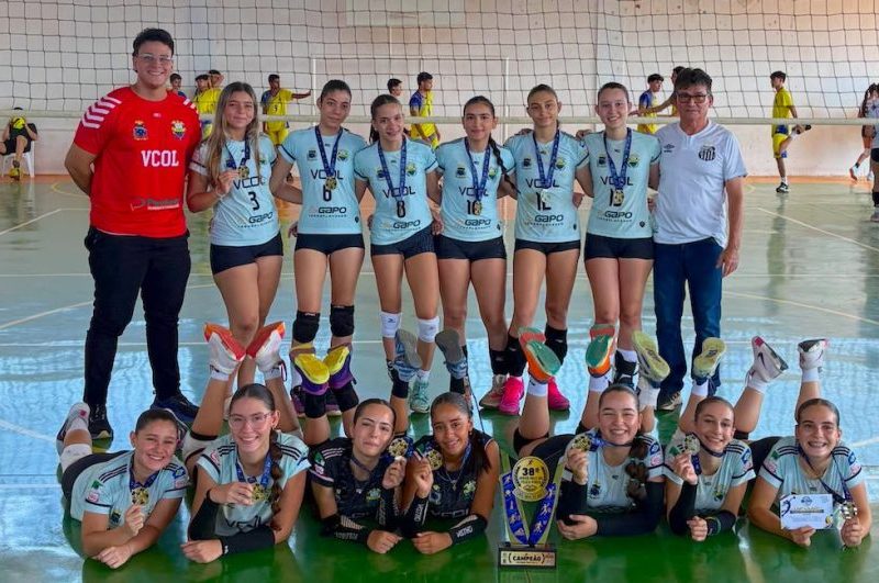 Colíder brilha no voleibol feminino e conquista título regional