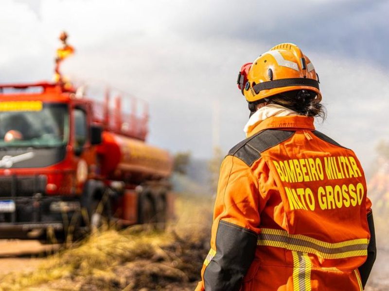 Corpo de Bombeiros enfrenta quatro incêndios florestais em MT