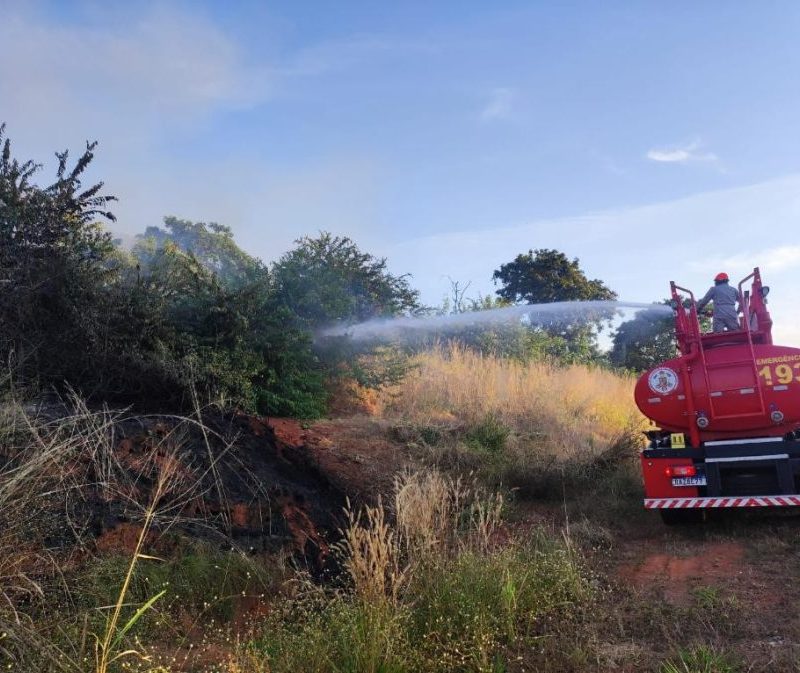 Corpo de Bombeiros extingue incêndio em vegetação em Confresa