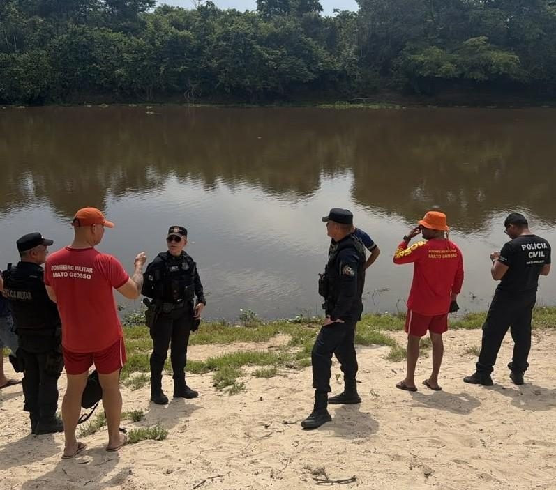 Corpo de Bombeiros localiza corpo de homem que se afogou no Rio Tapirapé