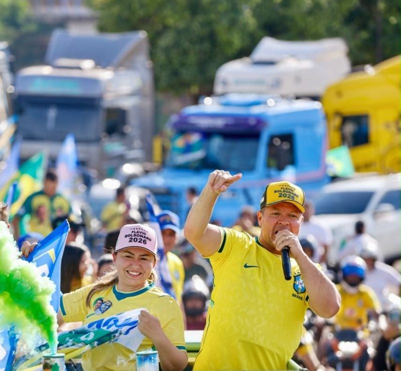 FOI GIGANTE | Cláudio Ferreira lidera carreata histórica para Flávio neste sábado em Rondonópolis